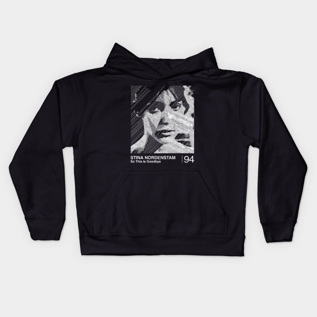 So This Is Goodbye / Minimalist Graphic Artwork Fan Design Kids Hoodie by saudade